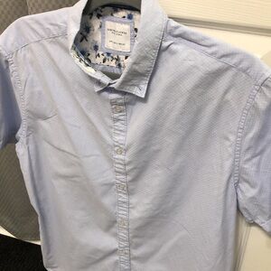 Denim & Flower Light Blue Casual Button Down Shirt